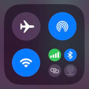 Icon for the Connectivity group of controls in Control Center